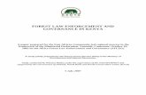 Forest Law Enforcement and Governance in Kenya - · PDF file2 2 FOREST LAW ENFORCEMENT AND GOVERNANCE IN KENYA- Background On 16 October 2003, the representatives of the Governments