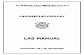 ST. MARTIN S ENGINEERING COLLEGE - smec.ac.in Lab manual web.pdf · 1 ENGINEERING GEOLOGY LAB MANUAL Department of Civil Engineering ST. MARTIN ¶S ENGINEERING COLLEGE DHULAPALLY,