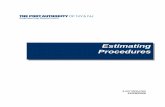 Project Delivery Section - Port Authority of New York & New · PDF file · 2014-05-20Engineering Department Manual Estimating 10.0. ... procedures, data sources, and required forms