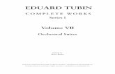 EDUARD TUBIN - · PDF fileEDUARD TUBIN COMPLETE WORKS Series I Volume VII ... 1931. On November 7th Heino Eller wrote Emil Ruber a letter in which he mentioned that the Suite on Estonian