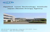 Applied Laser Technology Institute Japan Atomic Energy · PDF fileApplied Laser Technology Institute Japan Atomic Energy Agency 65-20 Kizaki Tsuruga-shi，Fukui-ken 914-8585，Japan