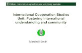 International Cooperation Studies Unit: Fostering international understanding · PDF file · 2012-11-29International Cooperation Studies Unit: Fostering international ... Day 1 JICA