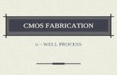 CMOS FABRICATION - India’s Premier Educational · PDF fileCMOS FABRICATION n – WELL PROCESS. Step 1: Si Substrate. ... The fabrication of p-well cmos process is similar to n-well