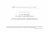 LCD Module Product Specification - Displaytechcdn.displaytech-us.com/sites/default/files/display-data-sheet/DT... · LCD Module Product Specification ... Table of Content 1. ... The