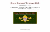 TROOP 283 EVENT PLANNING  · PDF fileIt is a collection of Forms from the BSA and former Troop 283 ... Patrol Campout Menu and Duty Roster  ... upcoming week