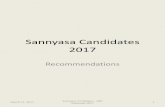 Sannyasa Candidates 2010sannyasacandidates.com/wp-content/uploads/2017/05/Sannyasa... · Bhakti Sastri test: Yes. Preaches in: Suva, Labasa, Savusavu, Lautoka, Naki, Nausori, Tavua.
