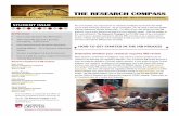 THE RESEARCH COMPASS - du.edu · PDF fileTHE RESEARCH COMPASS ... meet on a regular basis during the summer. ... The DU IR requires that ITI training certificates for all re