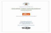 HOUSING CODE ENFORCEMENT  · PDF fileHOUSING CODE ENFORCEMENT HANDBOOK ... Minimum Space, ... is to preserve and improve the quality of life in Montgomery County by ensuring that