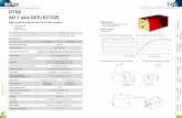DTSX AO 1 axis DEFLECTOR - · PDF fileRelative efficiency behaviour versus scan angle Relative Diffraction Efficiency vs RF Power ... High power 532 nm modulator, air cooling AO Modulator