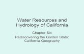 Water resources and hydrology of california