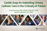 Castile Soap for Indwelling Urinary Catheter Care in the ... · PDF fileCastile Soap for Indwelling Urinary Catheter Care in the Critically-ill Patient Teresa Panchisin MSN, APRN,