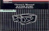 Thank you for purchasing a Honda water pump.cdn.powerequipment.honda.com/pe/pdf/manuals/31YB3T00.pdfThank you for purchasing a Honda water pump. This manual describes operation and