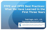 FPPE and OPPE Best Practices: What We Have Learned  · PDF fileFPPE and OPPE Best Practices: What We Have Learned in the First Three Years Todd Sagin, M.D., J.D. TSagin@
