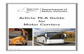 Article 19-A Guide for Motor Carriers · PDF fileIntroduction The Article 19-A Guide for Motor Carriers was developed to help carriers meet initial filing requirements under Article