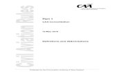 CAA Consolidation - Civil Aviation Rules - Part 1 ... · PDF fileCivil Aviation Rules Part 1 CAA Consolidation ... Part 1 contains the definitions and abbreviations used in the Civil