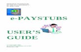 e-PAYSTUBS USER’S GUIDE - Research Foundation of · PDF filee-PAYSTUBS USER’S GUIDE ... Creating An Account And Setting Up A ... the cumulative amount for each line to the current