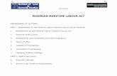 NIGERIAN MARITIME LABOUR ACT EDITION for by SCHEDULES First Schedule Supplementary Provisions relating to the Board, etc. Second Schedule Ports to which this Act applies NIGERIAN MARITIME