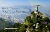 World Cup ‘Raw’ Data Packages - Global Sports Raw’ Data Packages In addition to our World Cup Package and our World Cup Media Services, Infostrada Sports offers clients the opportunity