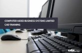 training brochure 2016 - Computer Aided Business … Authorised Training Centre SALES TRAINING SUPPORT CAD TRAINING COURSE DURATION Course duration is set by Autodesk, and our 20+