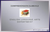 Comprehension Clubs K-2 · PDF fileWHAT IS COMPREHENSION CLUBS? ... • Each unit comes with a unit folder which houses the teaching cards for ... (Comprehension Clubs) Guided Reading