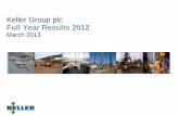 Keller Group plc Full Year Results 2012/media/Files/K/Keller-V2/investor/presentations/... · projects awarded in H2 2012 ... Piling, transmission line project New Jersey, USA . North
