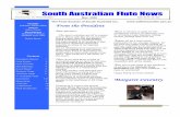 South Australian Flute News - The Flute Society of South ... · PDF file7th Australian Flute Convention 7-8 News Items 9 YouTube 10 I In Memorium 11 ... • Gaubert: Suite, Movement