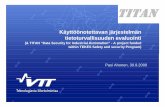 (& TITAN “Data Security for Industrial Automation” - A ... · PDF file(& TITAN “Data Security for Industrial Automation” - A project funded ... Reporting Generates a .html
