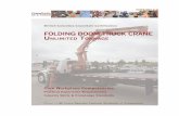 FOLDING BOOM TRUCK CRANE UNlimiTEd  · PDF fileVERSION 2.0 British Columbia CraneSafe Certification FOLDING BOOM TRUCK CRANE UNlimiTEd ToNNAgE Based on BC Crane