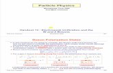 Particle Physics - Department of Physicsthomson/lectures/partIIIparticles/Handout13... · Prof. M.A. Thomson Michaelmas 2009 451 Particle Physics Michaelmas Term 2009 Prof Mark Thomson