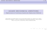 AA242B: MECHANICAL VIBRATIONS - Stanford University · PDF fileAA242B: MECHANICAL VIBRATIONS 1/29 ... Theory and Applications to Structural Dynamics," Second Edition, Wiley, John &