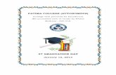37 GRADUATION DAY - fatimacollegemdu.orgfatimacollegemdu.org/.../2016/01/Convocation-Report-2012-2013.pdf · Question Bank, with questions ... which students have undergone short
