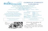 CORPUS CHRISTI CHURCH - ccwoodsideny.orgccwoodsideny.org/wp-content/uploads/sites/69/2017/12/dec24_2017... · Blvd Gardens Mass 10:30AM—First Wednesday Fourth Sunday of Advent ...