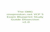 The OMG VCP 5 Exam Blueprint Study Guide ... · PDF fileExam Blueprint Study Guide Dissection ... Objective 1.5 – Identify vSphere Architecture and Solutions ... Installation is
