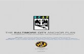 THE BALTIMORE CITY ANCHOR PLANmayor.baltimorecity.gov/sites/default/files/Baltimore...THE BALTIMORE CITY ANCHOR PLAN A COMMUNITY AND ECONOMIC DEVELOPMENT STRATEGY SECTOR 1: Bon Secours
