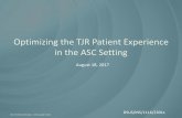 Optimizing the TJR Patient Experience in the ASC Setting · PDF fileOptimizing the TJR Patient Experience in the ASC Setting August 18, ... –Operating Room Team: RN, ... Patient