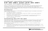 FP-DI-301 and cFP-DI-301 Operating Instructions - · PDF fileThese operating instructions describe how to install and use the National Instruments FP-DI-301 and cFP-DI-301 digital
