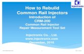 How to Rebuild Common Rail Injectors - · PDF filethicknesses in the injector during injector rebuild to meet Bosch spec tolerance of 1 ... User can add new test data manually CRM-200