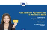 Consortium Agreements in Horizon 2020 - FFG · PDF fileConsortium Agreements in Horizon 2020 . ... • Address confidentiality during the project and beyond. ... service@