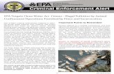EPA Targets Clean Water Act Crimes ‐ Illegal Pollution by · PDF fileEPA Targets Clean Water Act Crimes ‐ Illegal Pollution by Animal Confinement Operations Punished by Fines and