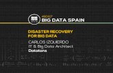 Disaster Recovery for Big Data by Carlos Izquierdo at Big Data Spain 2017
