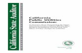California Public Utilities Commission · PDF fileCalifornia Public Utilities Commission: Its Decisions About Deregulating the State’s Telecommunications Industry Will Not Affect