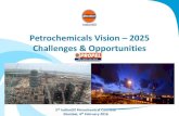 Petrochemicals Vision 2025 Challenges & · PDF filePetrochemicals Vision – 2025 Challenges & Opportunities ... 3rd Largest Economy in terms of GDP-PPP Valuation ... o24% capacity