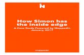 How Simon has the inside edge - Mappedin · PDF fileHow Simon has the inside edge A Case Study Powered by Mappedin January, ... mall operators and mall owners are being ... the shopping