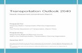 Transportation Outlook 2040 - wfrpc. · PDF fileThe contents of this report do not necessarily reflect the official views or policy of the U.S. Department of Transportation. ... The