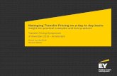 EY - Managing Transfer Pricing on a day to day · PDF fileManaging Transfer Pricing on a day to day basis: ... Managing TP on a day to day basis . ... 79 % SAP 12 % Other 9 % Oracle