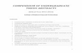 COMPENDIUM OF UNDERGRADUATE THESIS ABSTRACTS 2011-2012.pdf ·  · 2017-08-17COMPENDIUM OF UNDERGRADUATE THESIS ABSTRACTS ... USING LED LAMPS ... Abstract This Automated Parking Area