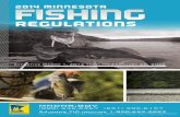 2014 Minnesota Fishing Regulations Handbook - MN  · PDF fileSHIFI NG 2014 MINNESOTA REGULATIONS ... trapping, hiking, ... Rules of Thumb for Water Access and Recreational Use