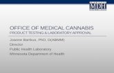 OFFICE OF MEDICAL CANNABIS -  · PDF fileOFFICE OF MEDICAL CANNABIS PRODUCT TESTING & LABORATORY APPROVAL ... Residual Solvents ... for certification of cannabis testing