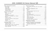 2005 HUMMER H2 Owner Manual M - gm.ca - General · PDF file2005 HUMMER H2 Owner Manual M. GENERAL MOTORS, GM, the GM Emblem, HUMMER, ... Power Seats The power seat controls are located