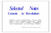 Selected Notes - bethelbaptistlondon.orgbethelbaptistlondon.org/Scofield Continuous.pdf · Selected Notes Genesis to Revelation Studies and Annotations From The 1909 -1917 Scofield